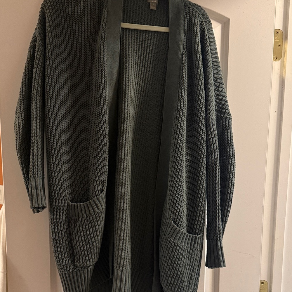 Aerie  Gray-green Knit cardigan - Picture 3 of 5